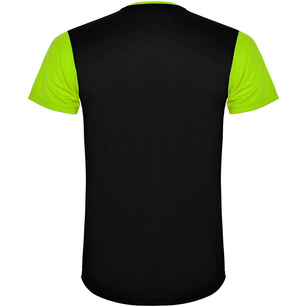 Detroit T-Shirt Unisex aus recyceltem Material limone, schwarz
