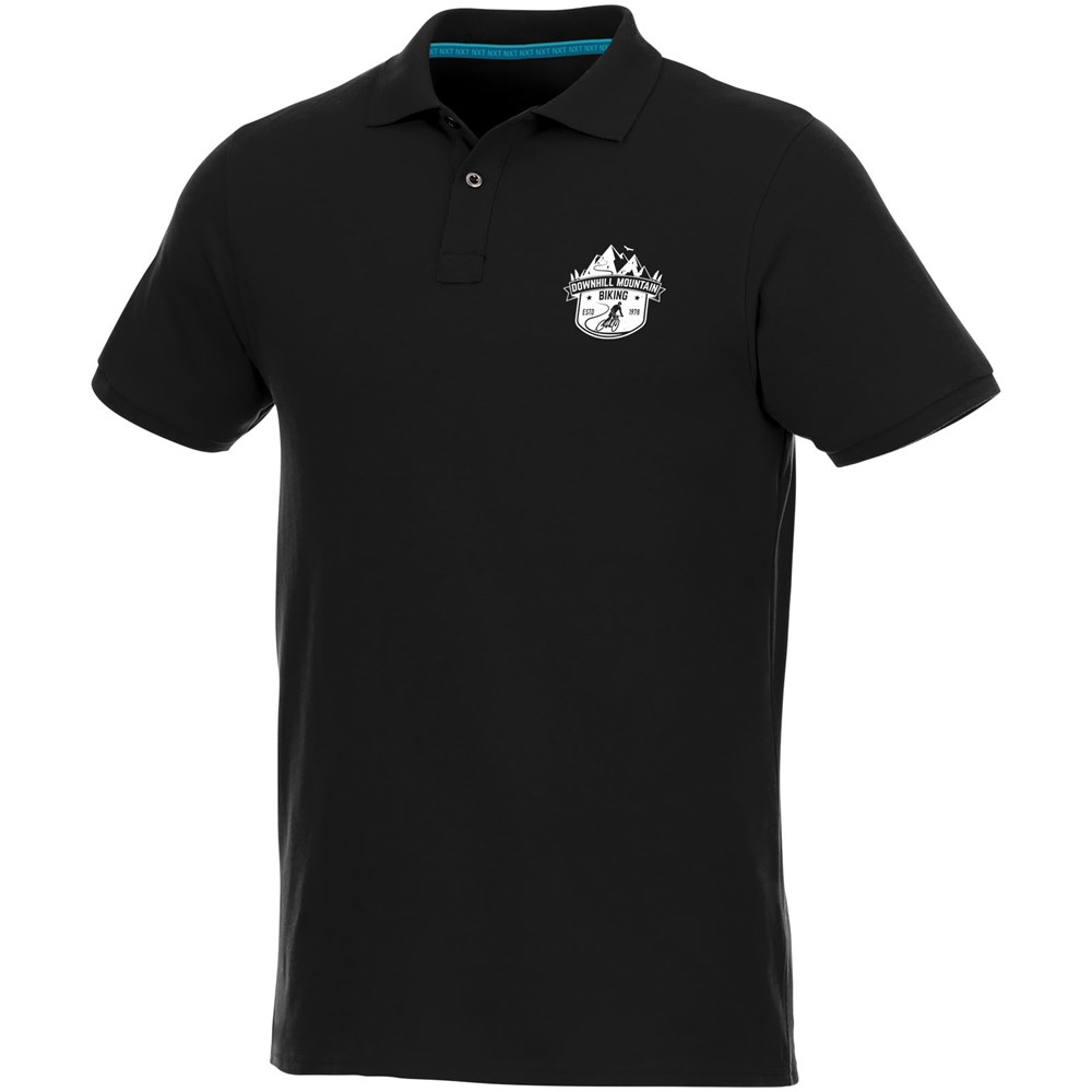 Beryl Poloshirt aus Bio-Recyclingmaterial für Herren schwarz