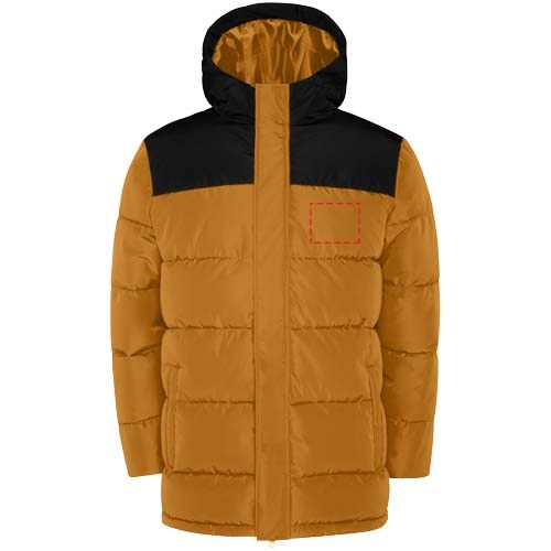 Tallin Steppjacke Unisex Curry Yellow, schwarz