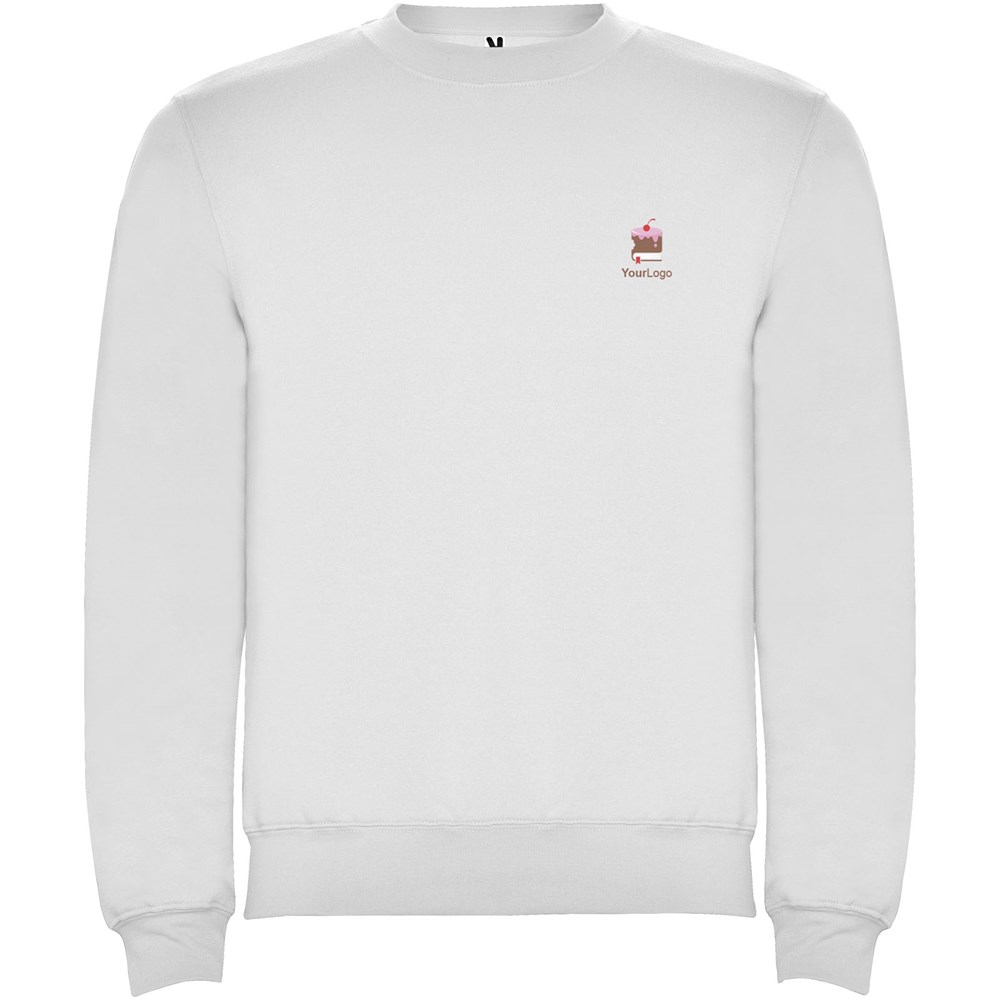 Clasica Sweatshirt mit Rundhalsausschnitt für Kinder weiss
