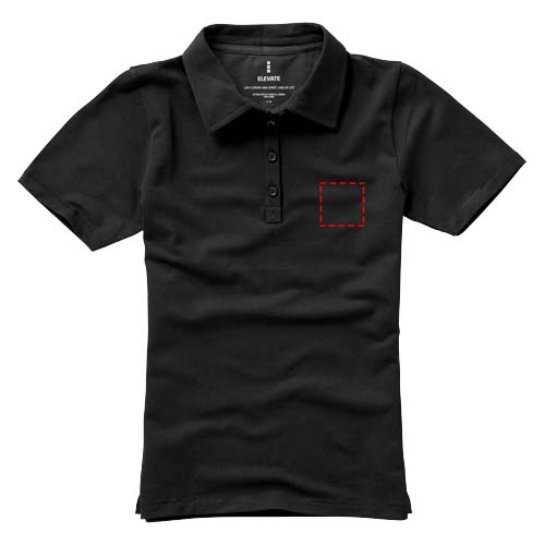 Markham Stretch Poloshirt für Damen anthrazit