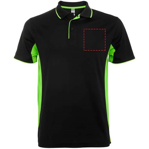 Montmelo Sport Poloshirt Unisex schwarz, limone