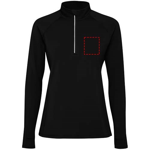 Estambul Half-Zip Sweatshirt für Damen schwarz