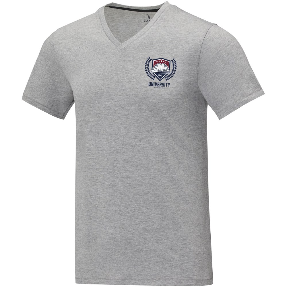Somoto T-Shirt mit V-Ausschnitt für Herren heather grau