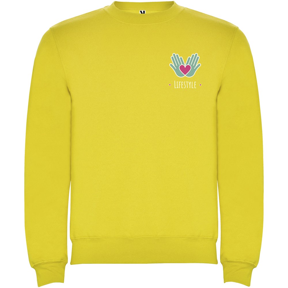 Clasica Sweatshirt mit Rundhalsausschnitt Unisex gelb