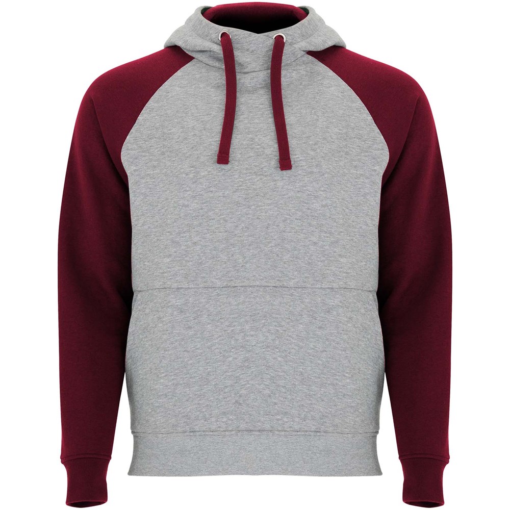Badet zweifarbiger Kapuzenpullover für Kinder heather grau, Garnet