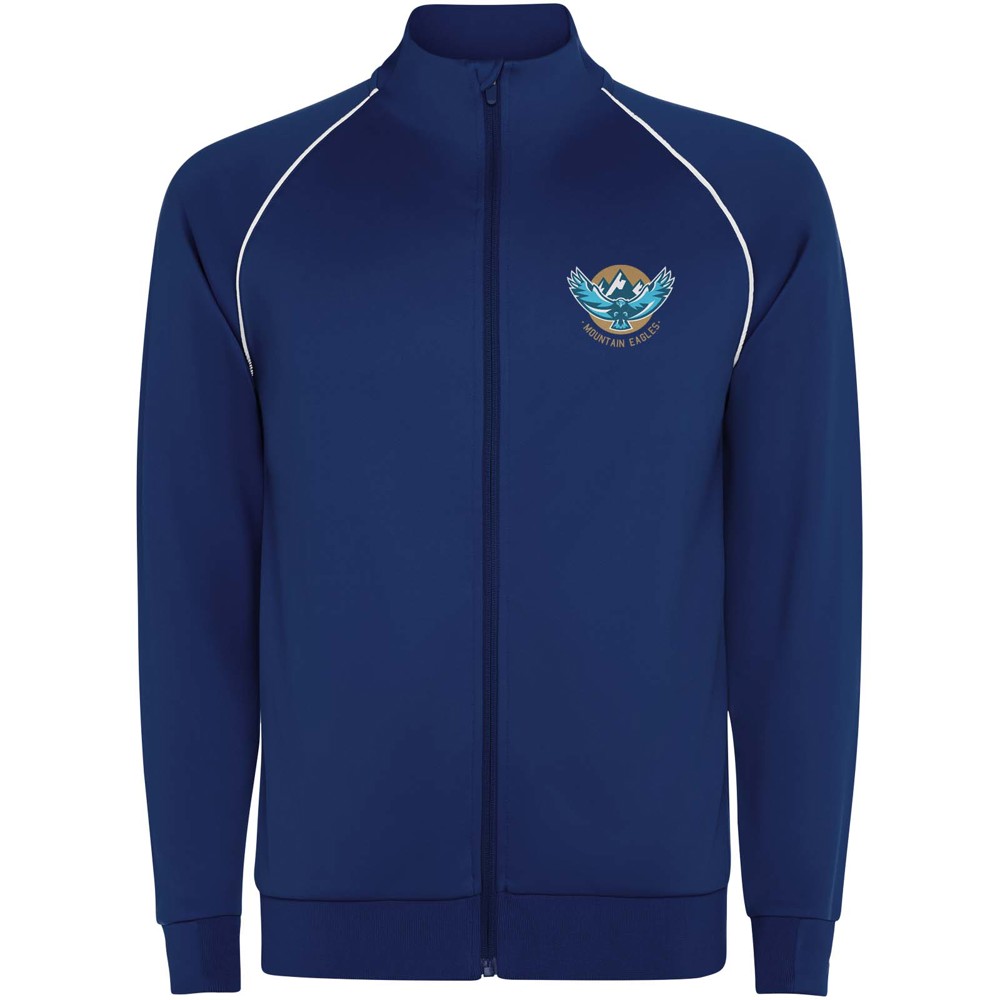 Valier Herren Sweatshirt mit durchgehendem Reissverschluss marineblau