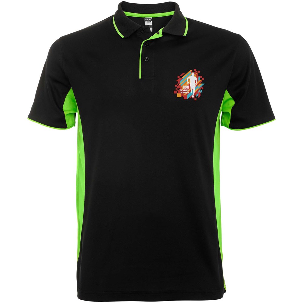Montmelo Sport Poloshirt Unisex schwarz, limone