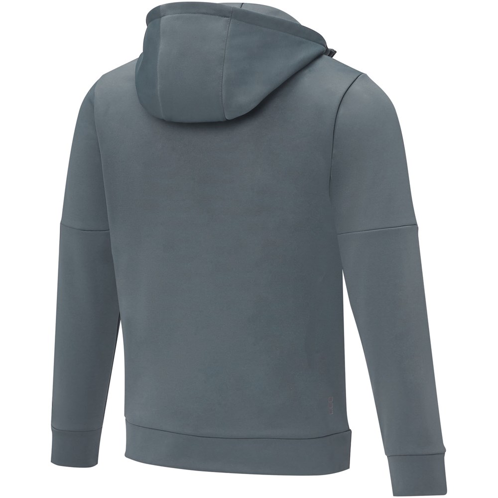 Sayan Kapuzenpullover mit halbem Reissverschluss für Herren stahlgrau