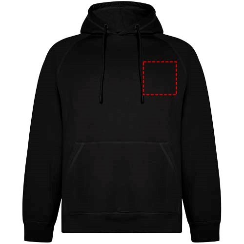 Vinson Kapuzenpullover aus Bio-Baumwolle Unisex schwarz