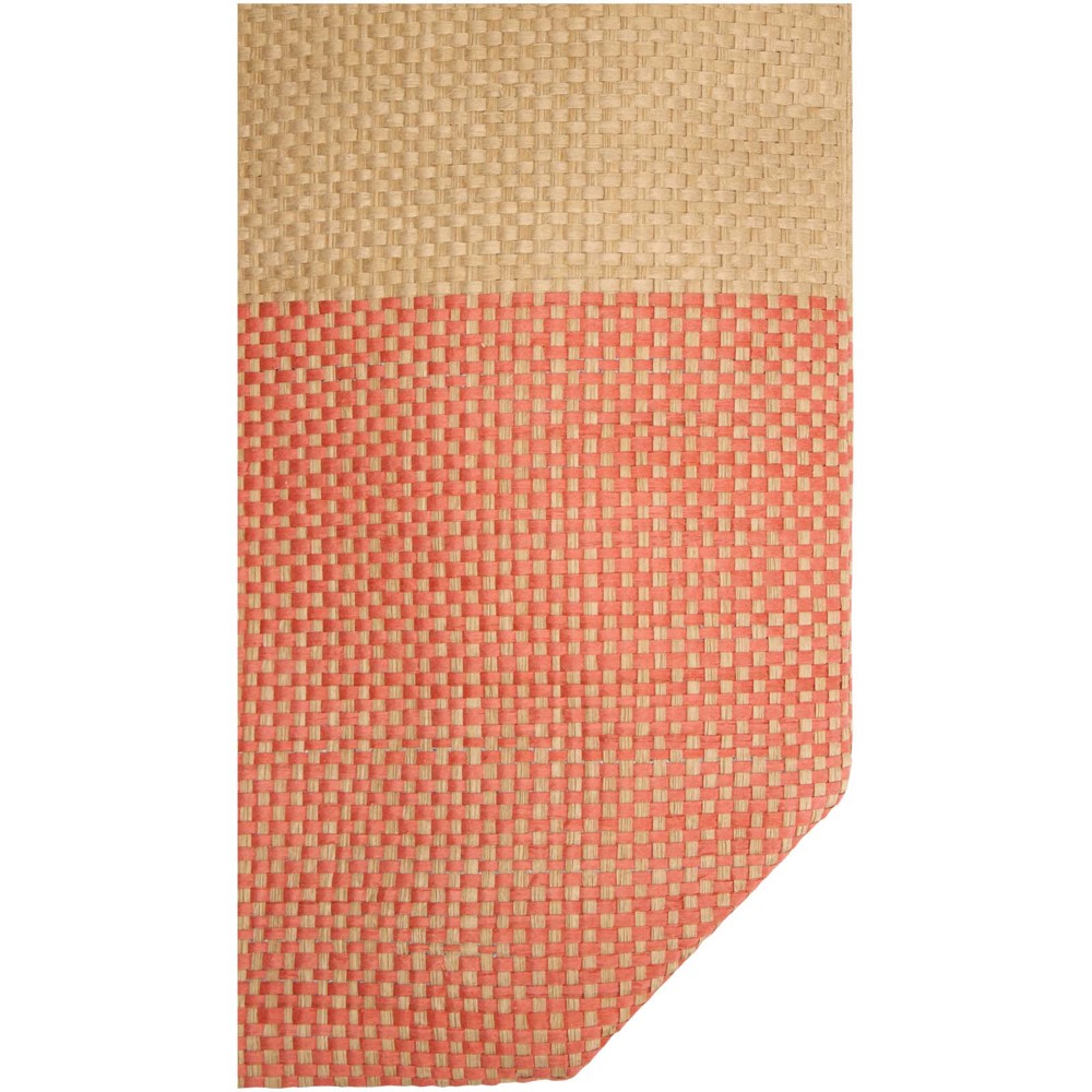 Rhythm grosse Strohpapier Tragetasche mit Reissverschluss, 21 l