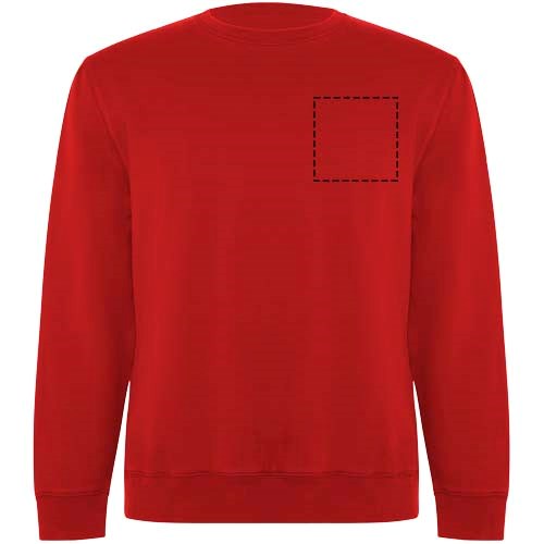Batian Sweatshirt mit Rundhalsausschnitt aus Bio-Baumwolle Unisex rot