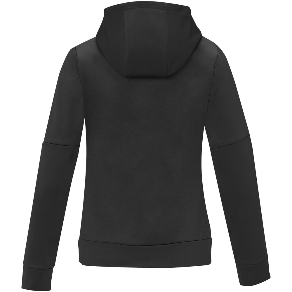 Sayan Kapuzenpullover mit halbem Reissverschluss für Damen schwarz