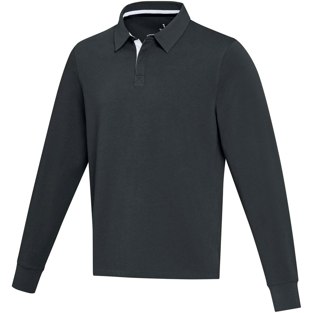 Clyde Rugby Polo Sweatshirt Unisex schwarz