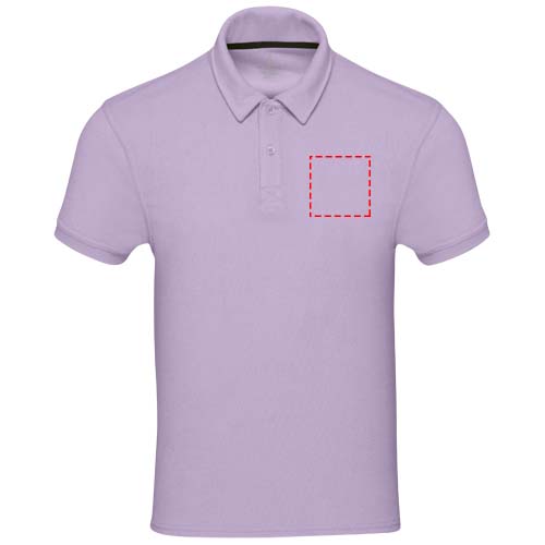 Akoya Poloshirt aus recyceltem Frottee Unisex fliederfarben