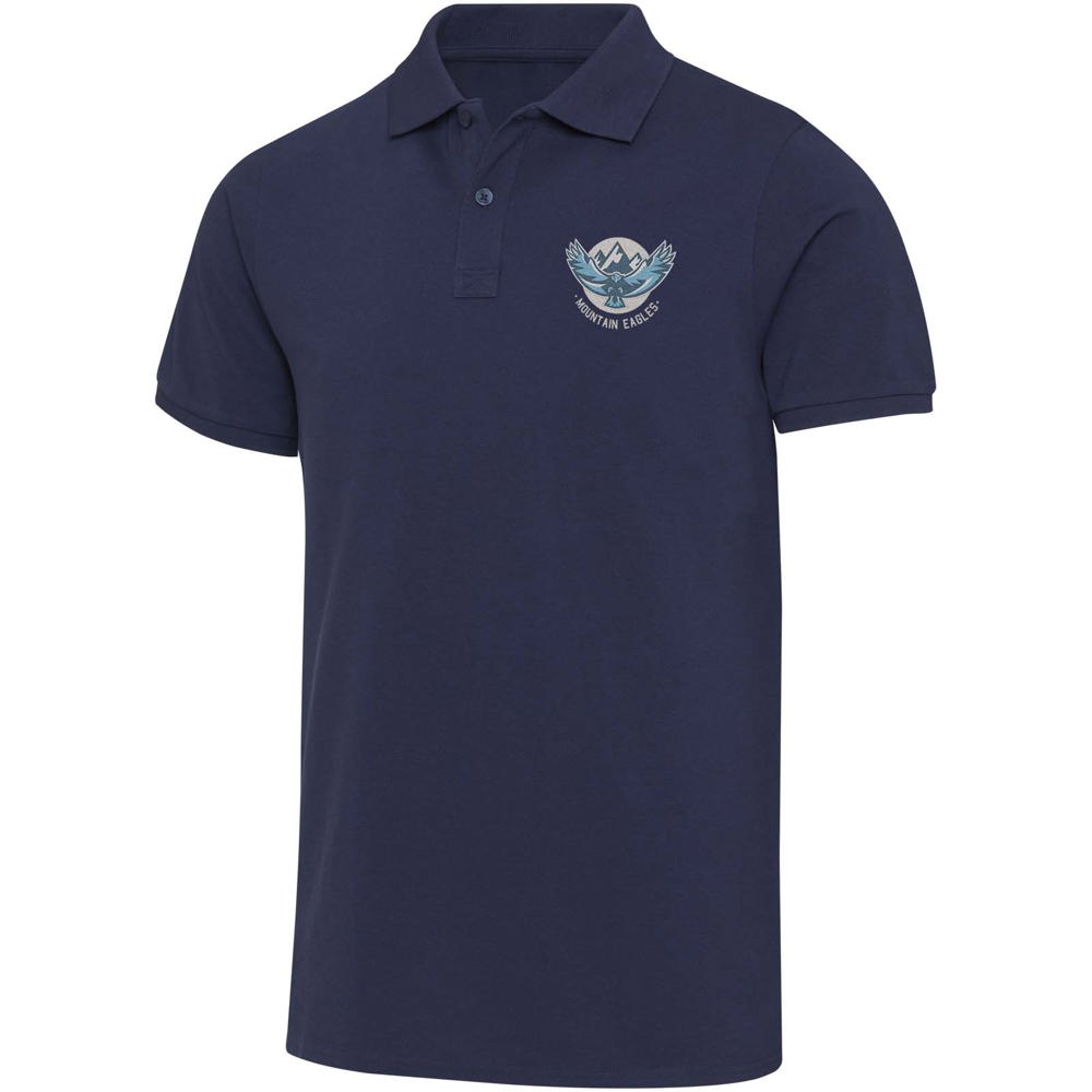 Beryl 220 g/m² Kurzärmeliges Poloshirt Bio-Recyclingmaterial (OCS), unisex navy