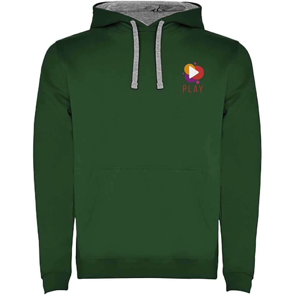 Urban Kapuzenpullover für Herren dunkelgrün, Marl Grey