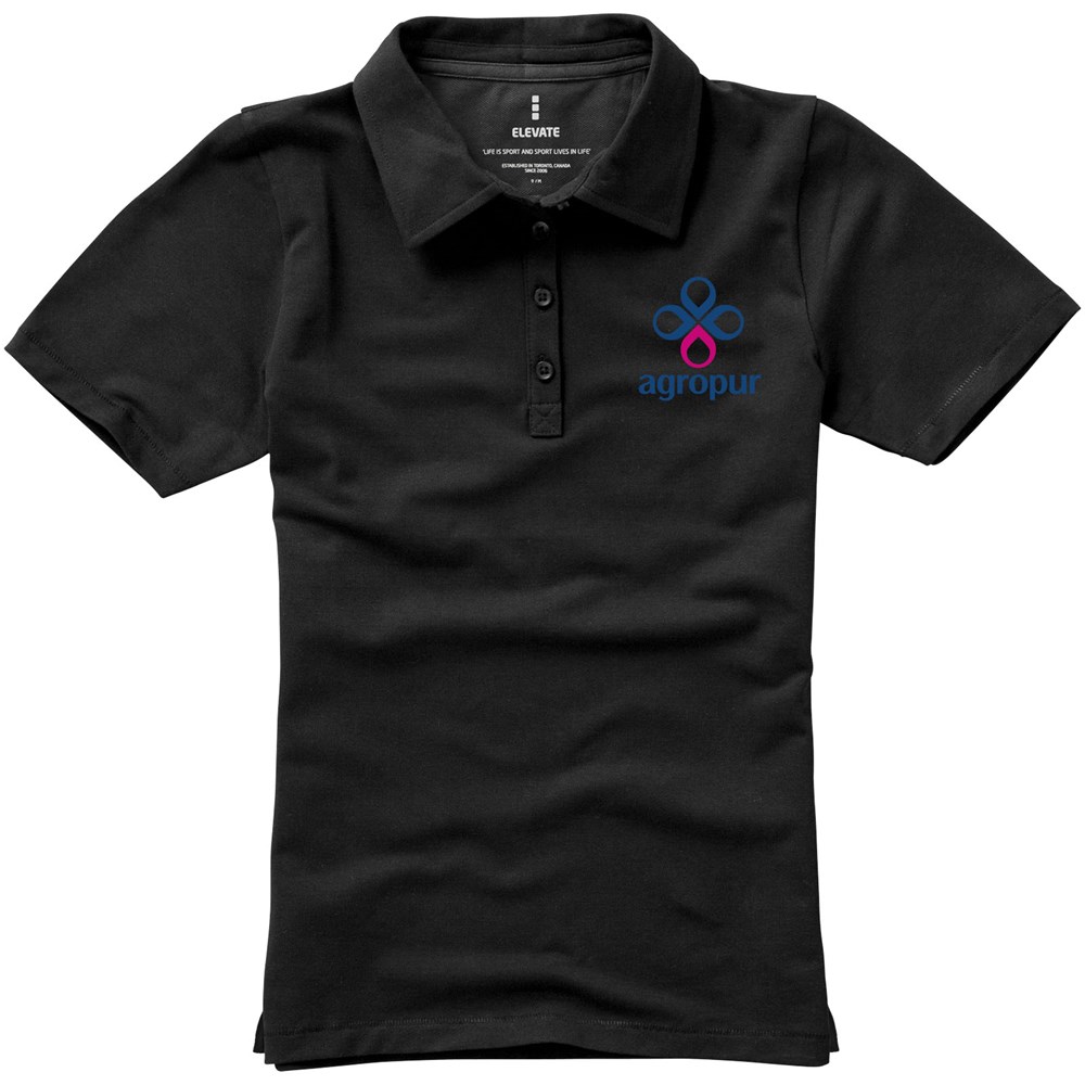 Markham Stretch Poloshirt für Damen anthrazit