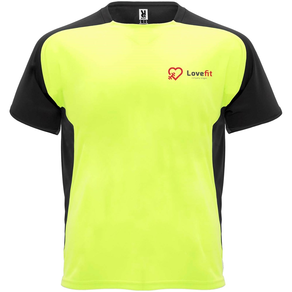 Bugatti Sport T-Shirt für Kinder Fluor Yellow, schwarz