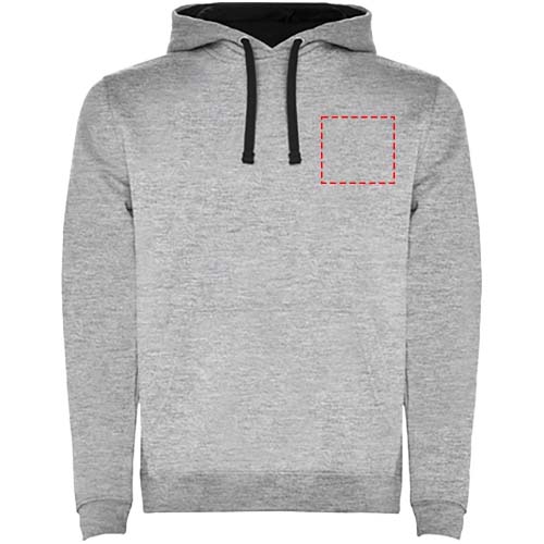 Urban Kapuzenpullover für Herren Marl Grey, schwarz