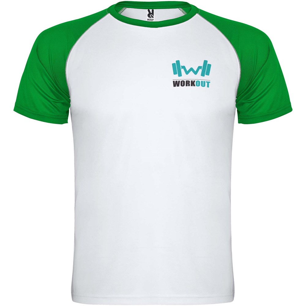 Indianapolis Sport T-Shirt für Kinder weiss, farngrün