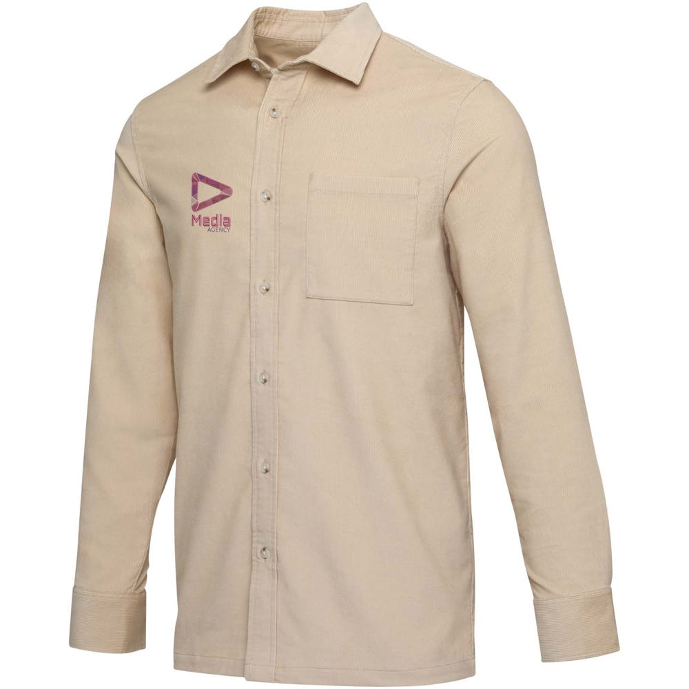 Alum Hemd aus Cord Unisex Oatmeal