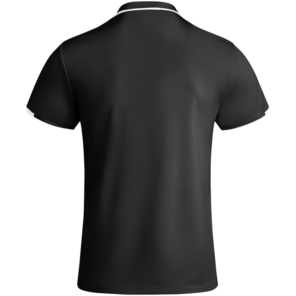 Tamil Sport Poloshirt für Kinder schwarz, weiss