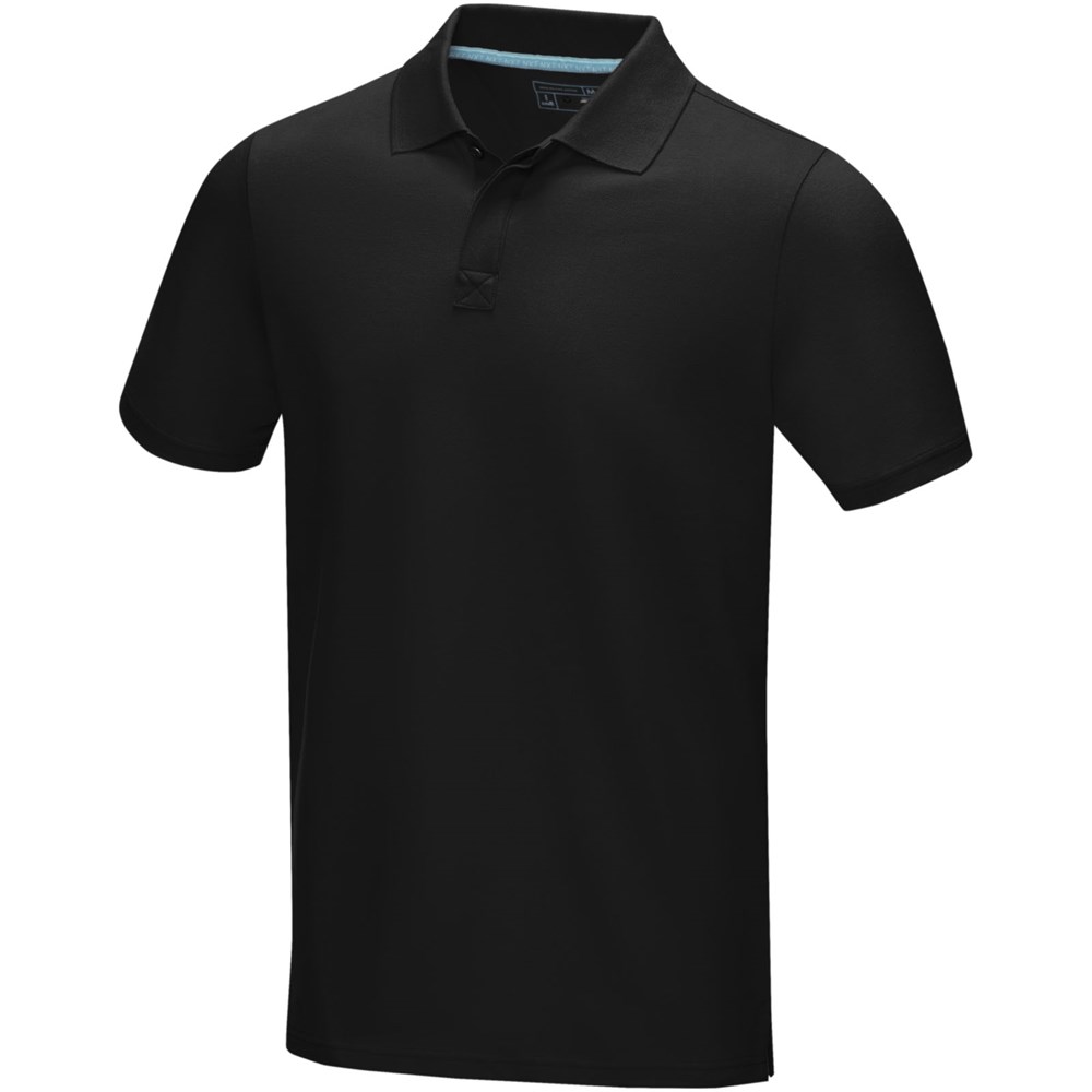 Graphite Poloshirt aus Bio-Baumwolle für Herren schwarz