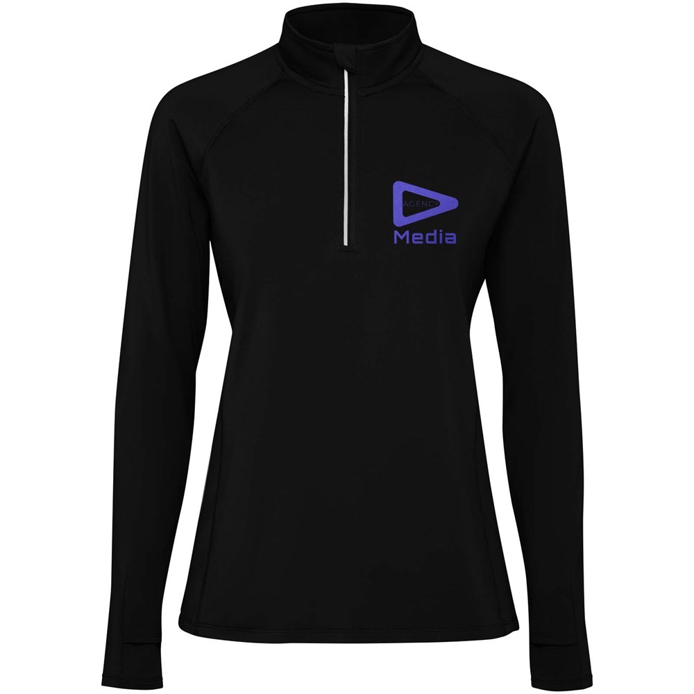 Estambul Half-Zip Sweatshirt für Damen schwarz