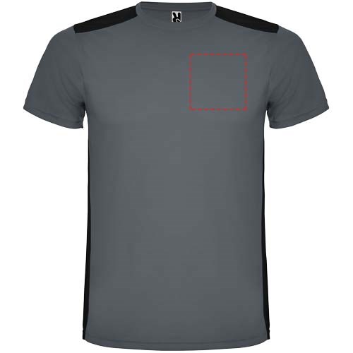 Detroit T-Shirt Unisex aus recyceltem Material Ebony, schwarz
