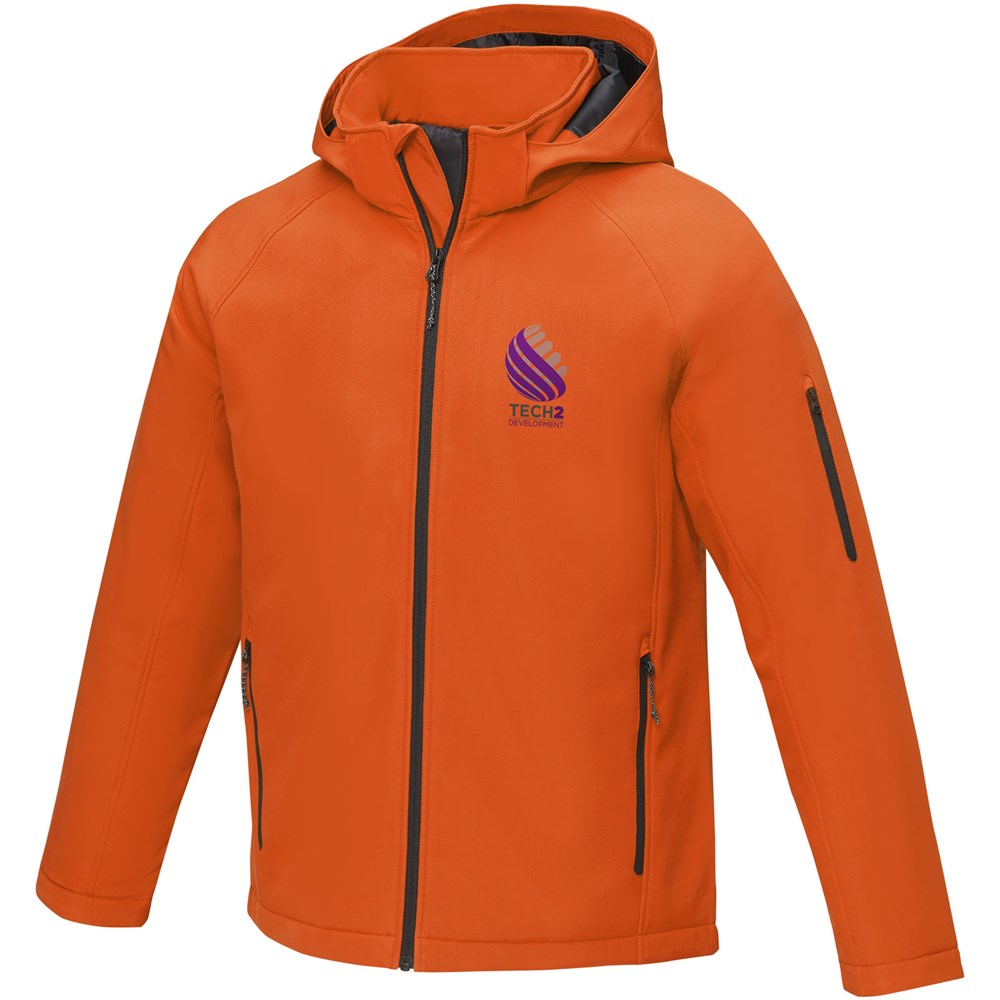 Notus wattierte Softshell Herrenjacke orange