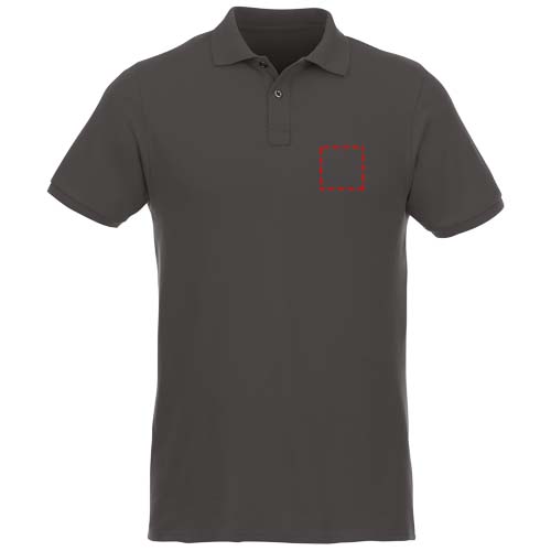 Beryl Poloshirt aus Bio-Recyclingmaterial für Herren storm grey