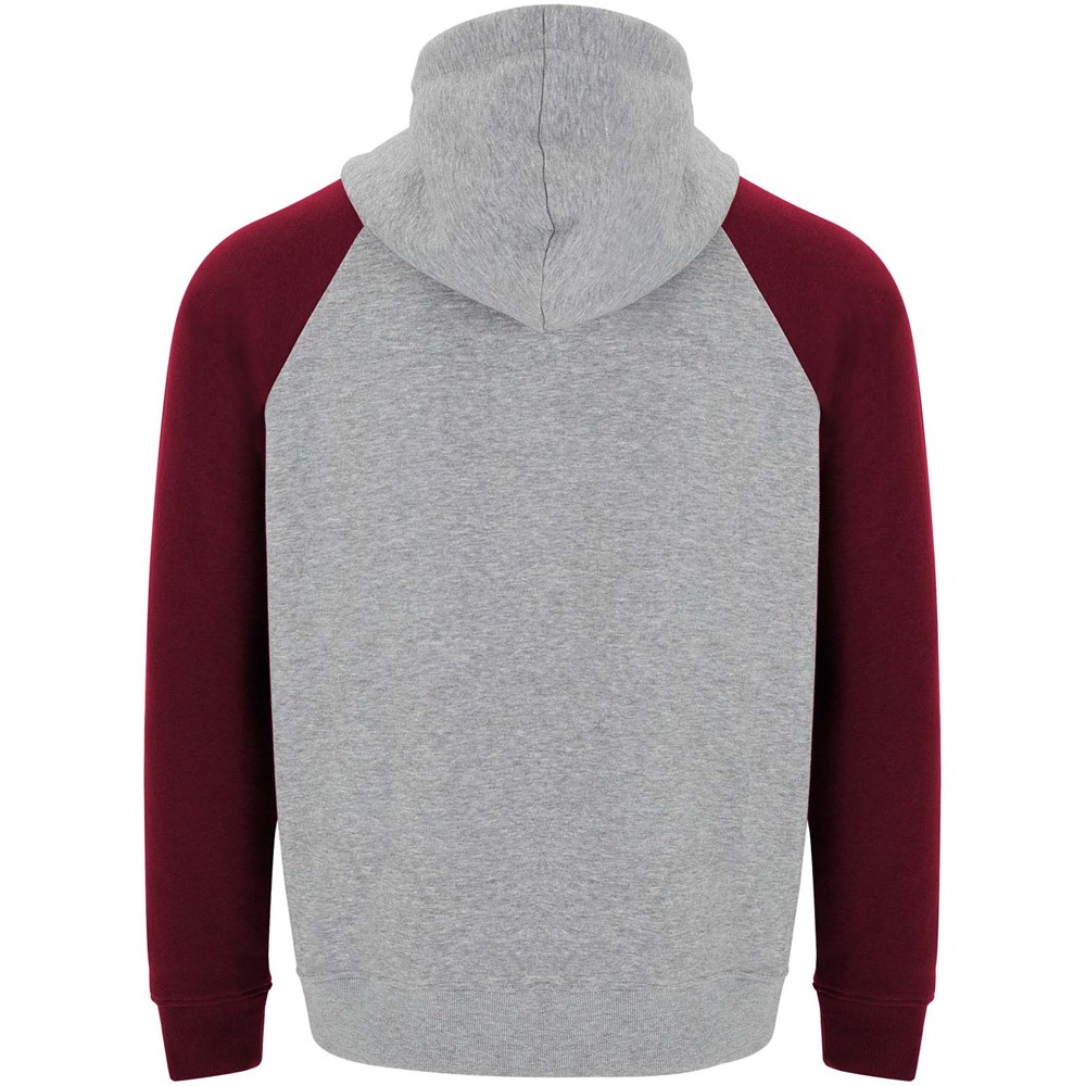 Badet zweifarbiger Kapuzenpullover für Kinder heather grau, Garnet