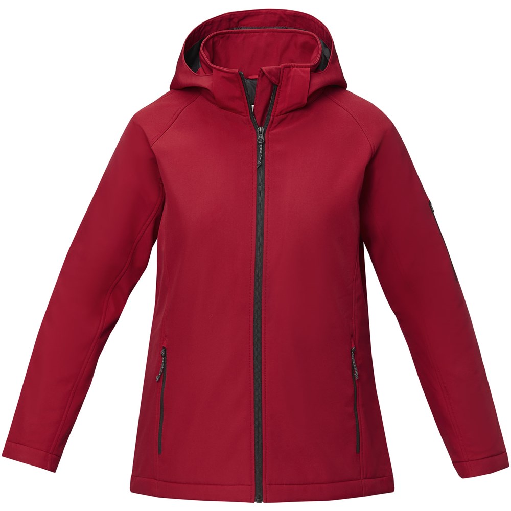 Notus wattierte Softshell Damenjacke rot