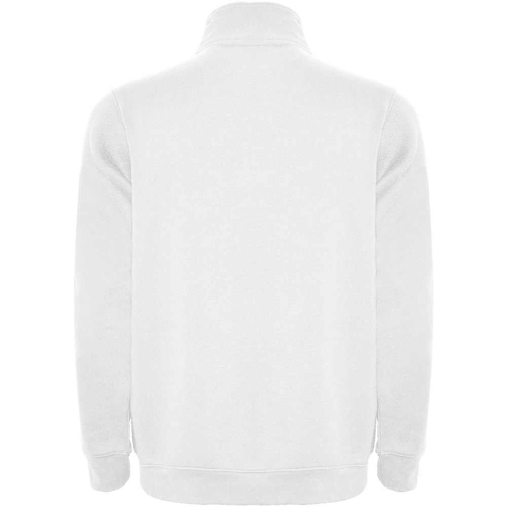 Aneto Pullover mit Viertelreissverschluss weiss