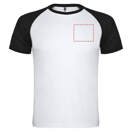 Indianapolis T-Shirt Unisex aus recyceltem Material weiss, schwarz