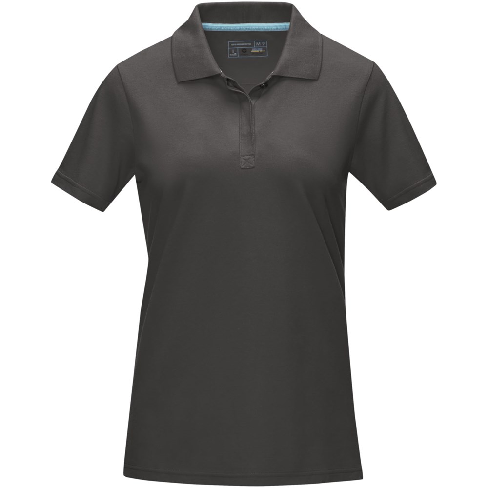 Graphite Poloshirt aus Bio-Baumwolle für Damen storm grey