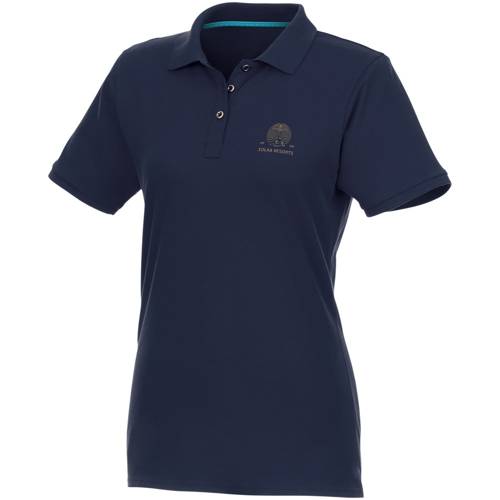 Beryl Poloshirt aus Bio-Recyclingmaterial für Damen navy