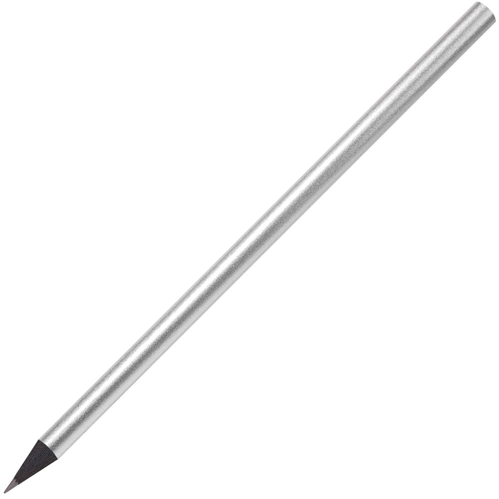 schwarz gefärbter Bleistift, lackiert, rund