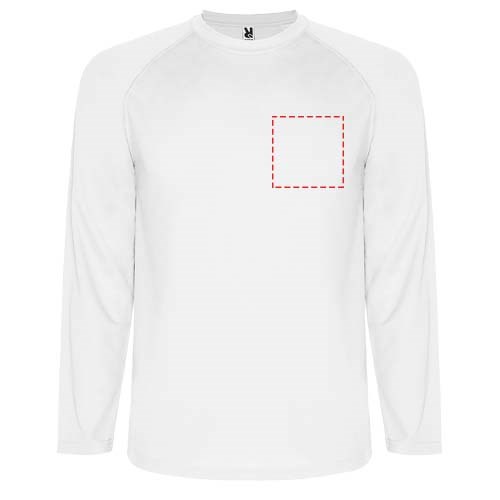 Montecarlo Langarm Sport-Shirt für Männer weiss