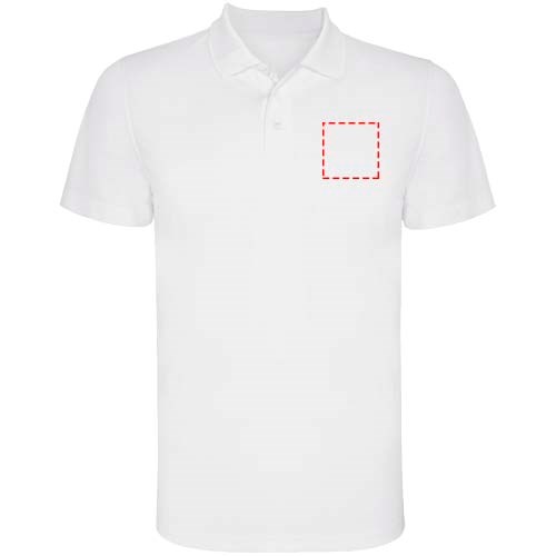Monzha Sport Poloshirt für Kinder weiss