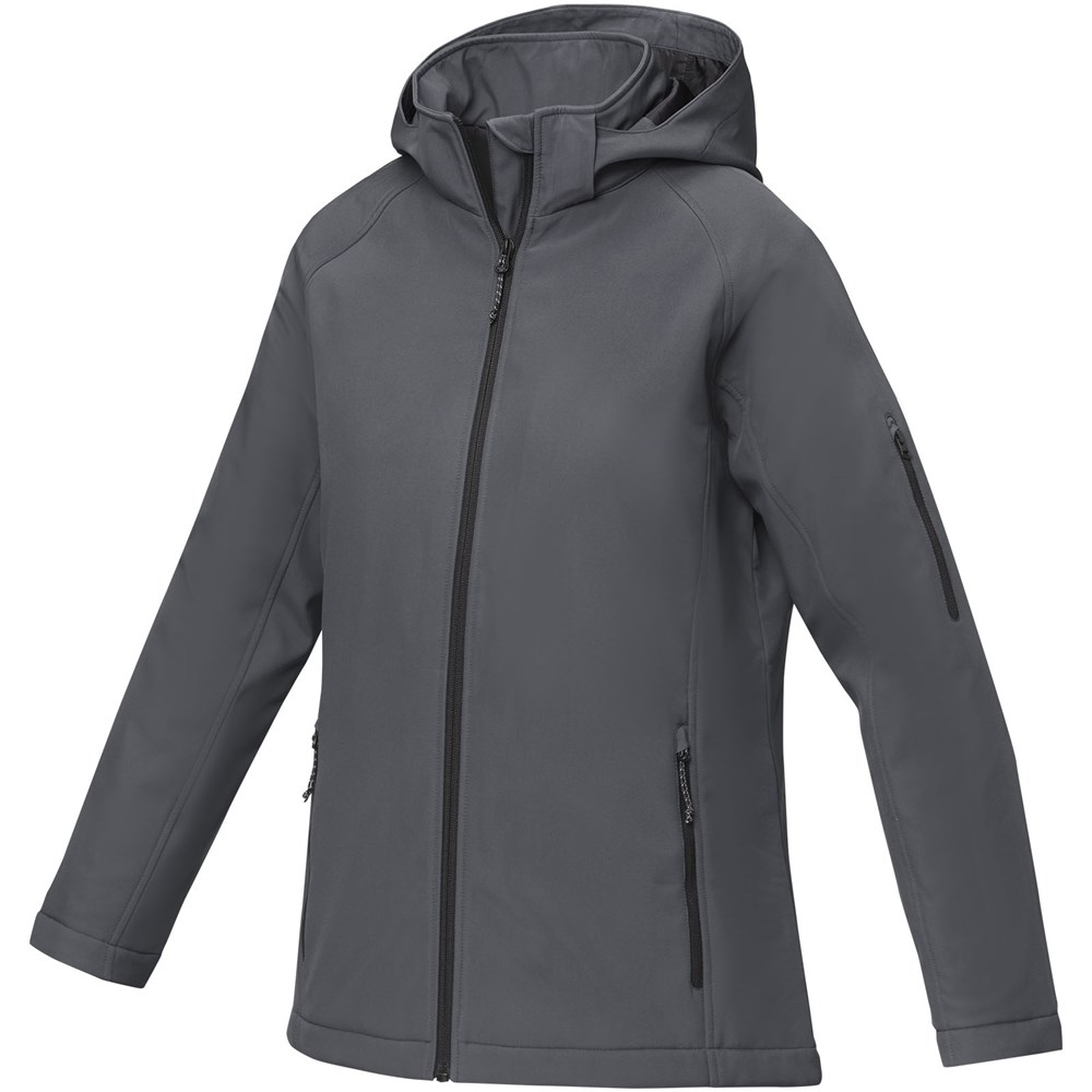 Notus wattierte Softshell Damenjacke storm grey