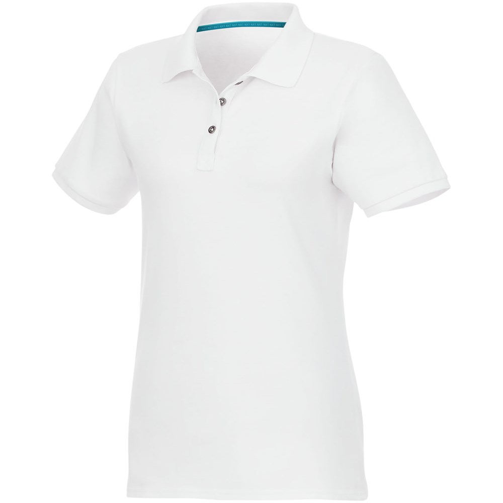 Beryl Poloshirt aus Bio-Recyclingmaterial für Damen weiss