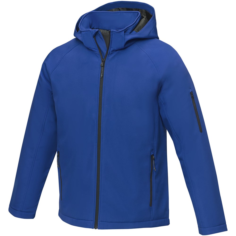 Notus wattierte Softshell Herrenjacke blau
