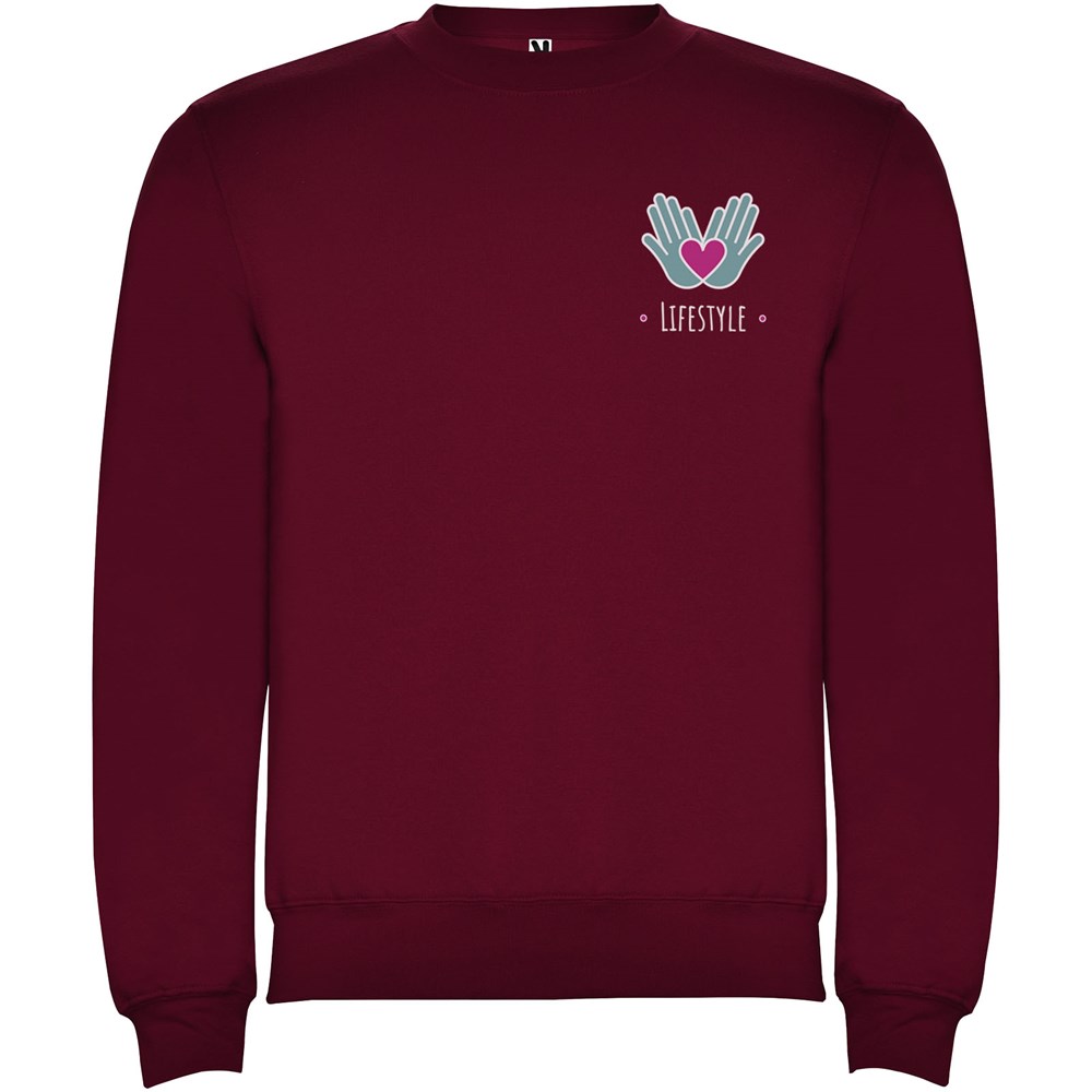 Clasica Sweatshirt mit Rundhalsausschnitt Unisex Garnet