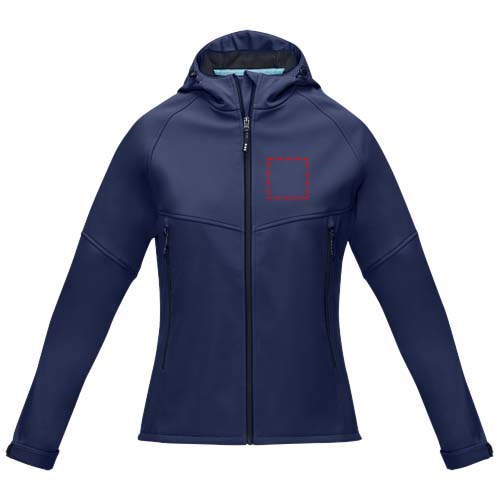 Coltan Softshelljacke aus recyceltem Material für Damen navy