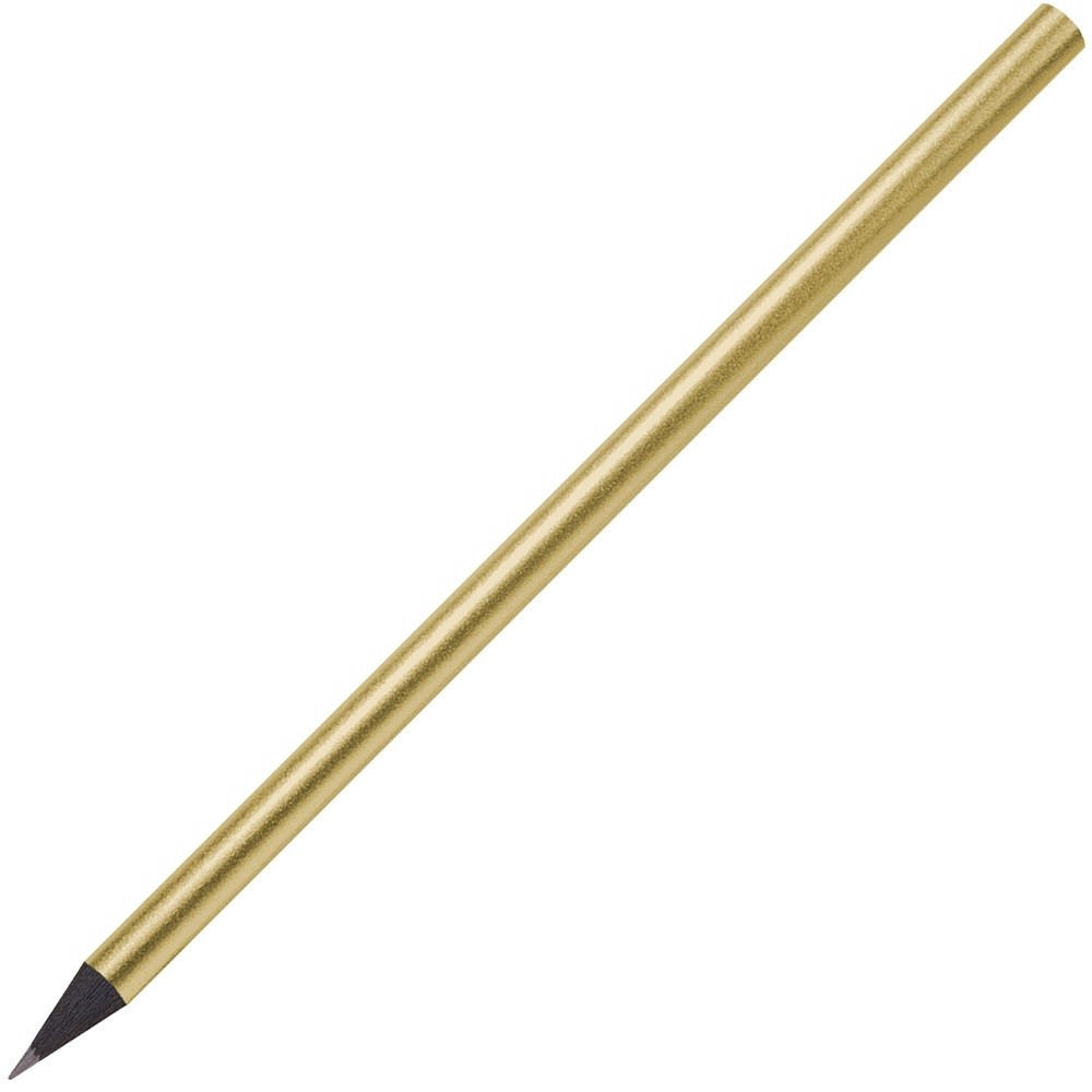 schwarz gefärbter Bleistift, lackiert, rund