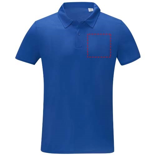 Deimos Poloshirt cool fit mit Kurzärmeln für Herren blau