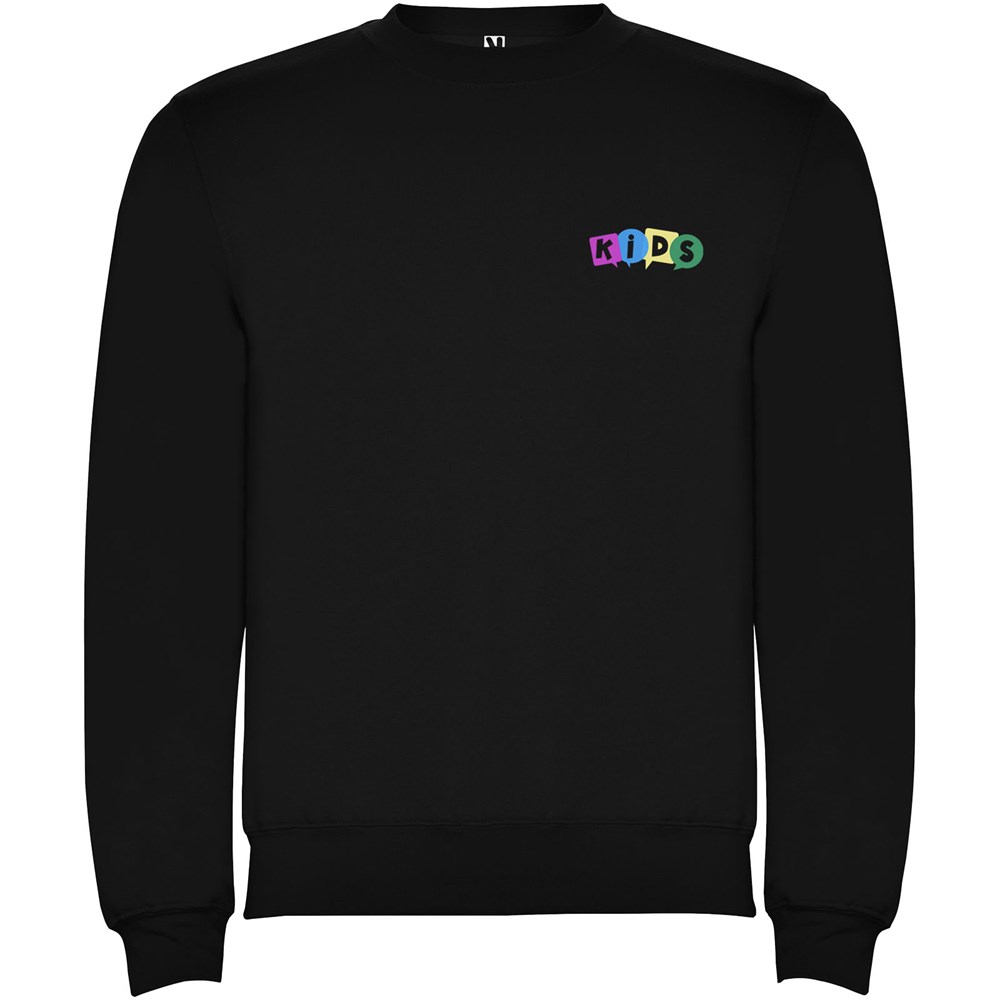 Clasica Sweatshirt mit Rundhalsausschnitt für Kinder schwarz