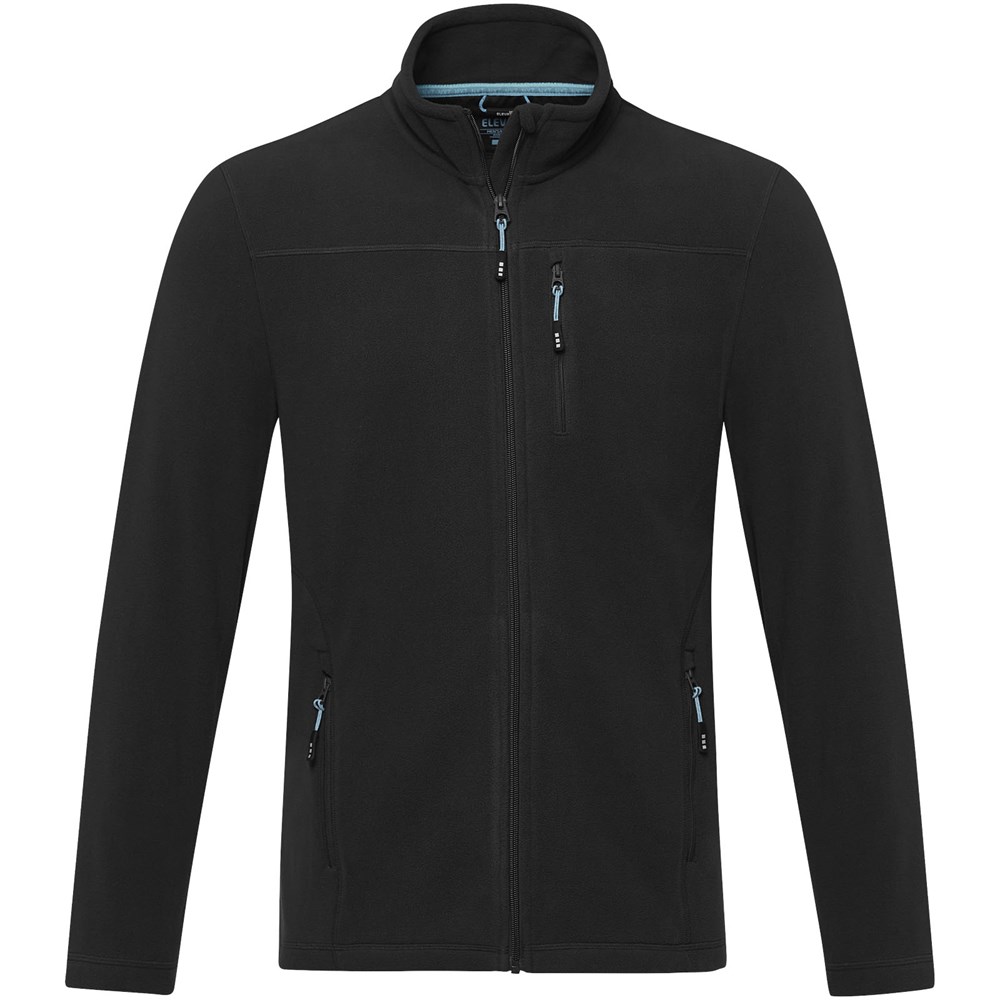 Amber GRS recycelte Fleecejacke für Herren schwarz